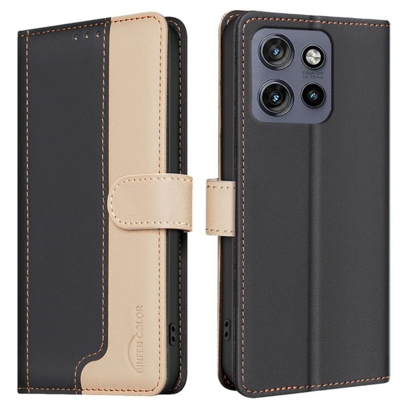 Etui Folio Motorola Edge 50 Neo Dwukolorowy Kolor Binfen