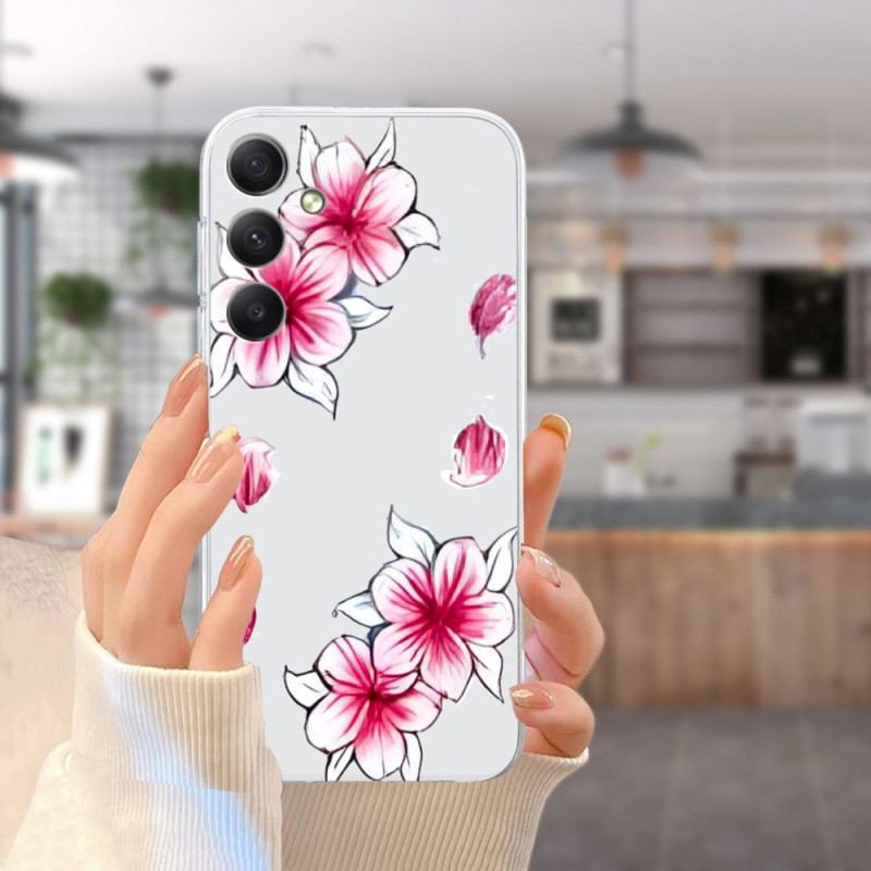 Etui Do Samsung Galaxy S24 Fe Kwiaty Wiśni