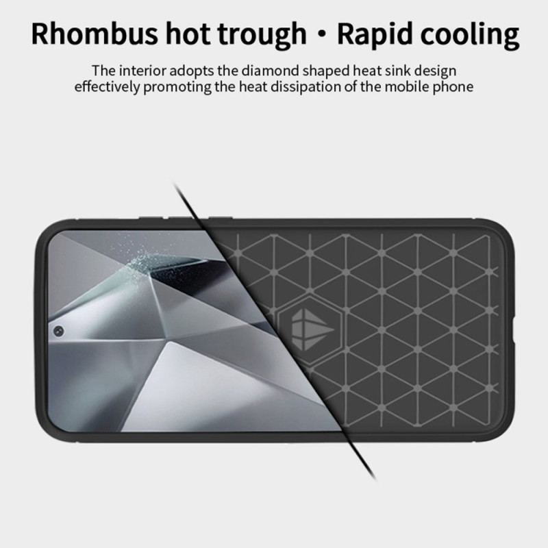 Etui Do Samsung Galaxy S24 Fe Szczotkowane Włókno Węglowe Mofi