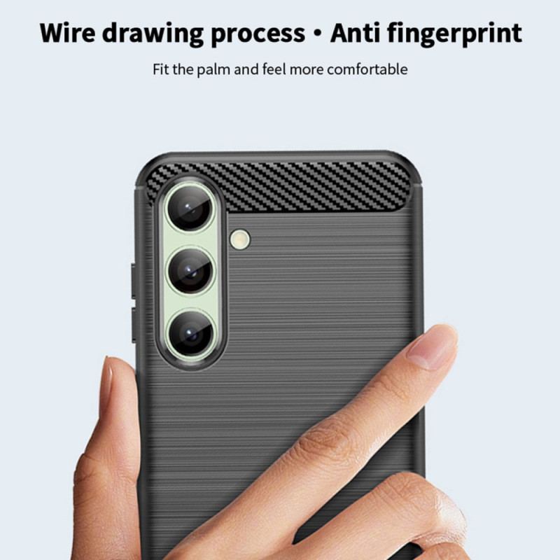 Etui Do Samsung Galaxy S24 Fe Szczotkowane Włókno Węglowe Mofi