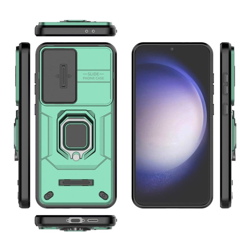 Etui Do Samsung Galaxy S24 Fe Trwały Pierścień Z Ochroną Aparatu