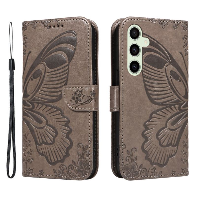 Etui Folio Do Samsung Galaxy S24 Fe Grafika Motyla