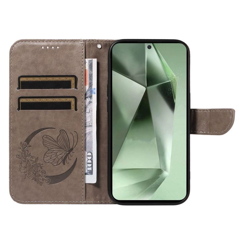 Etui Folio Do Samsung Galaxy S24 Fe Grafika Motyla