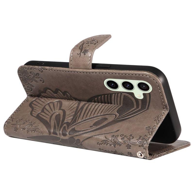 Etui Folio Do Samsung Galaxy S24 Fe Grafika Motyla