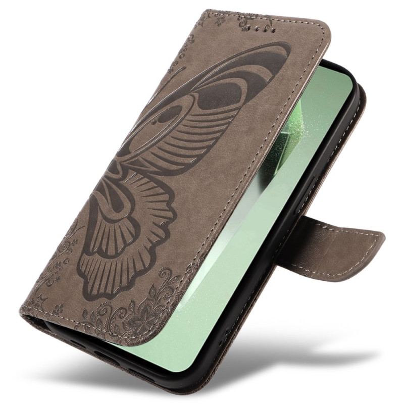 Etui Folio Do Samsung Galaxy S24 Fe Grafika Motyla