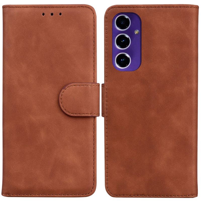 Etui Folio Do Samsung Galaxy S24 Fe Klasyczny Efekt Zamszu