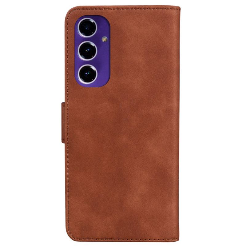 Etui Folio Do Samsung Galaxy S24 Fe Klasyczny Efekt Zamszu