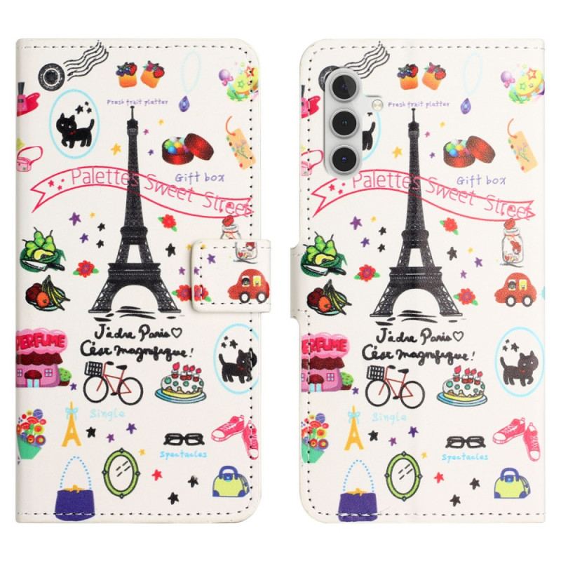 Etui Folio Do Samsung Galaxy S24 Fe Kocham Paryż