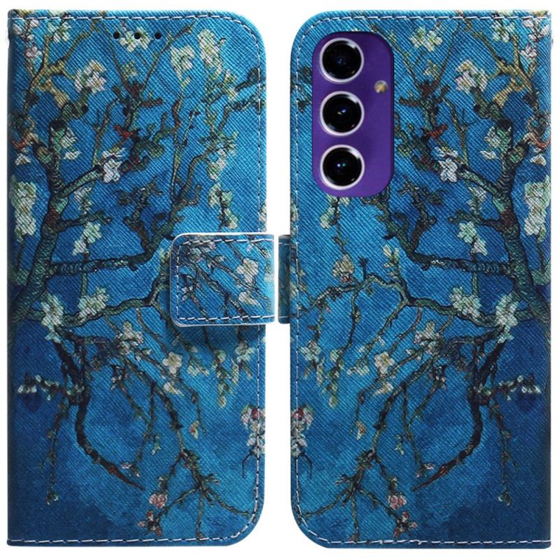 Etui Folio Do Samsung Galaxy S24 Fe Kwiaty Moreli