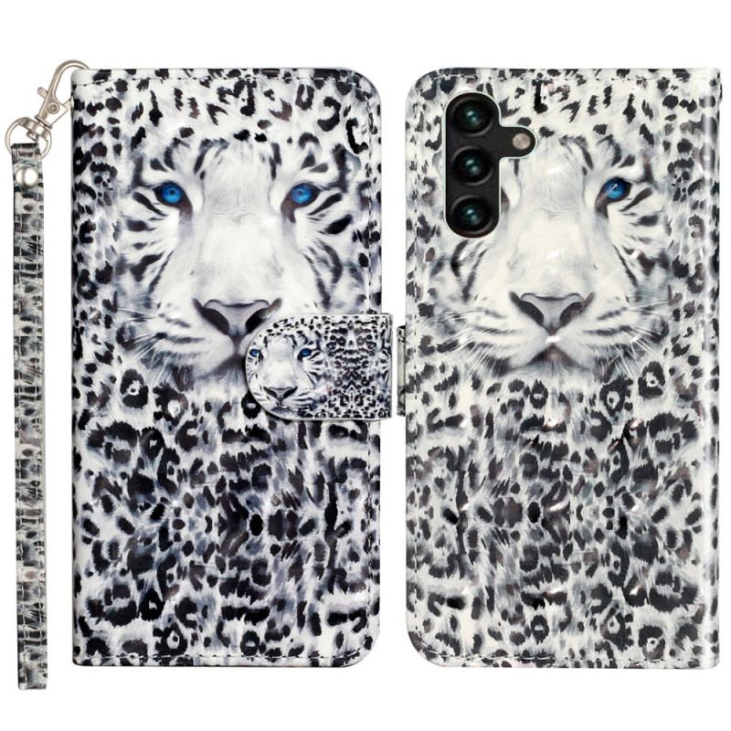 Etui Folio Do Samsung Galaxy S24 Fe Lampart Z Paskiem