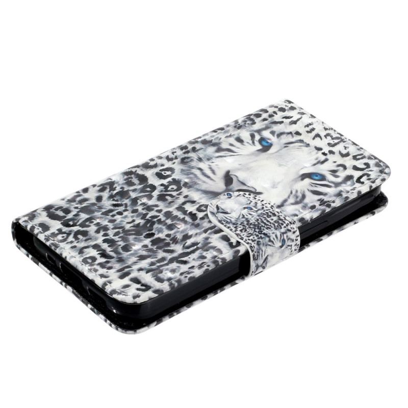 Etui Folio Do Samsung Galaxy S24 Fe Lampart Z Paskiem