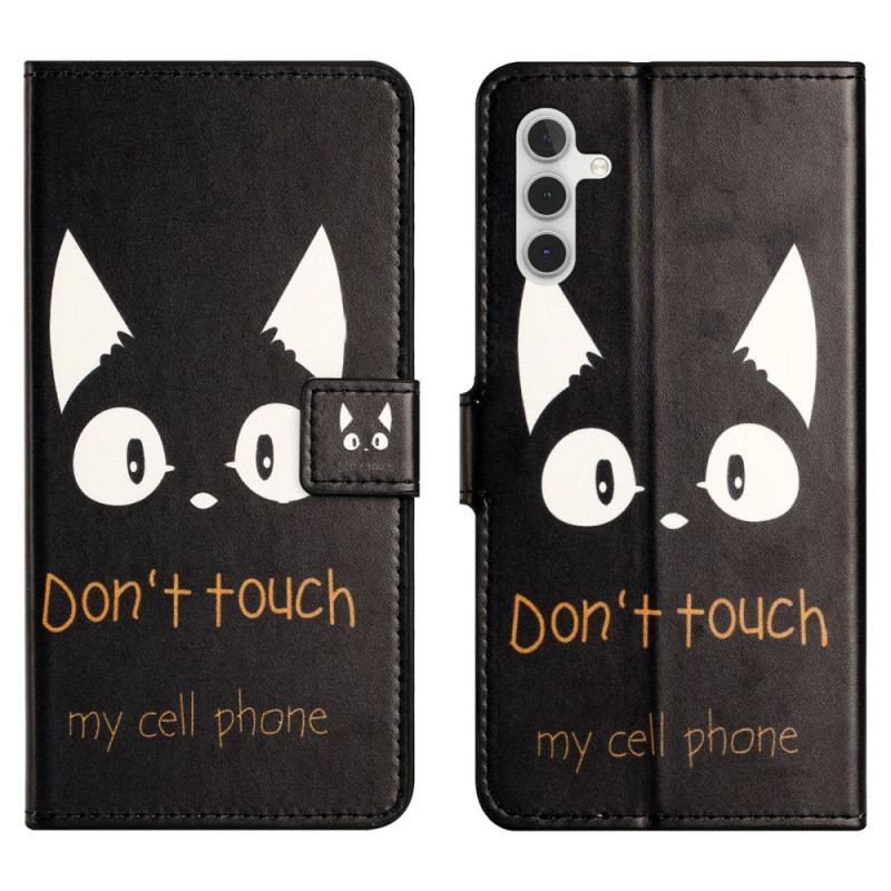 Etui Folio Do Samsung Galaxy S24 Fe Nie Dotykaj Mojego Telefonu Komórkowego