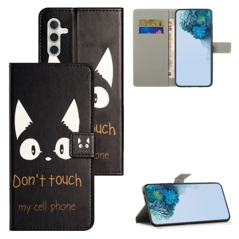 Etui Folio Do Samsung Galaxy S24 Fe Nie Dotykaj Mojego Telefonu Komórkowego