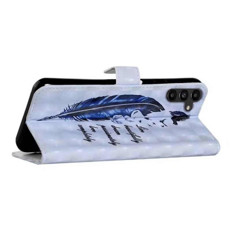 Etui Folio Do Samsung Galaxy S24 Fe Niebieskie Pióro