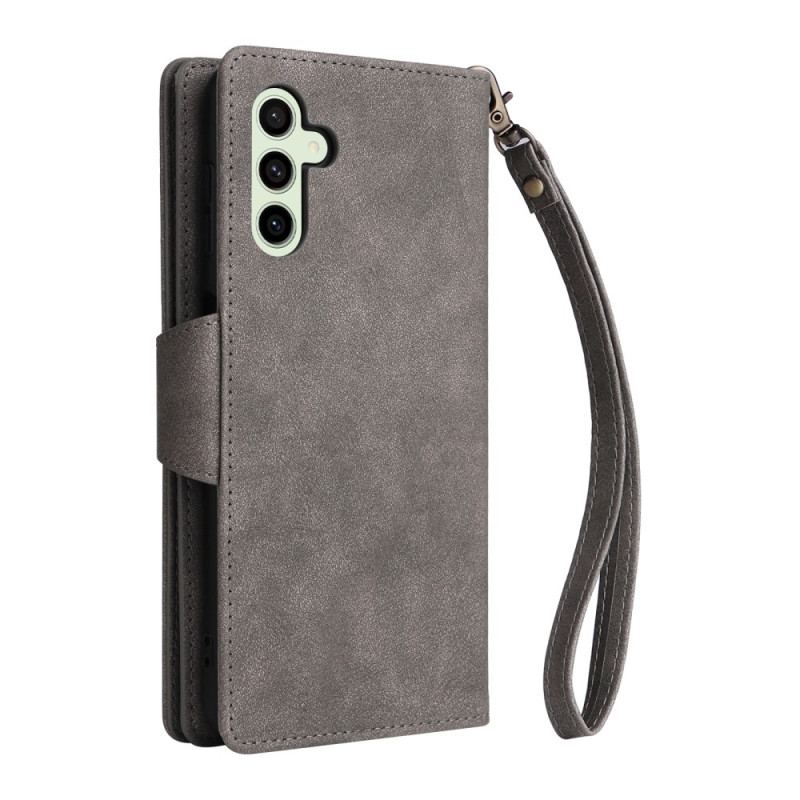 Etui Folio Do Samsung Galaxy S24 Fe Ozdoba Na Portfel I Nity