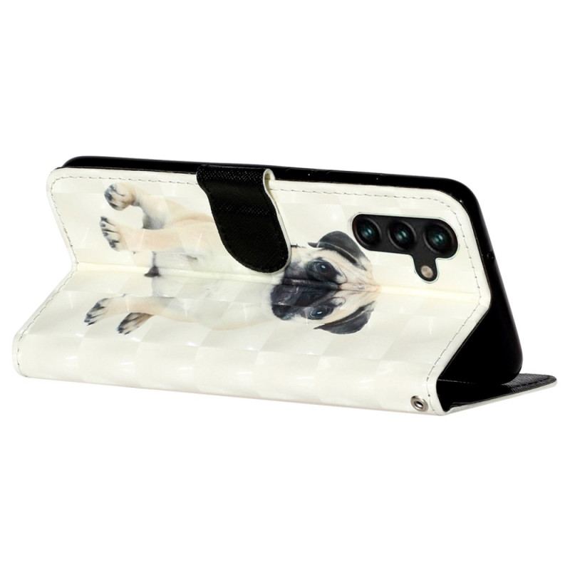 Etui Folio Do Samsung Galaxy S24 Fe Psy Na Smyczy