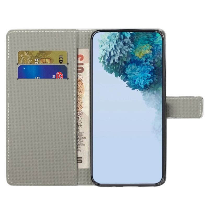 Etui Folio Do Samsung Galaxy S24 Fe Śpiąca Sowa