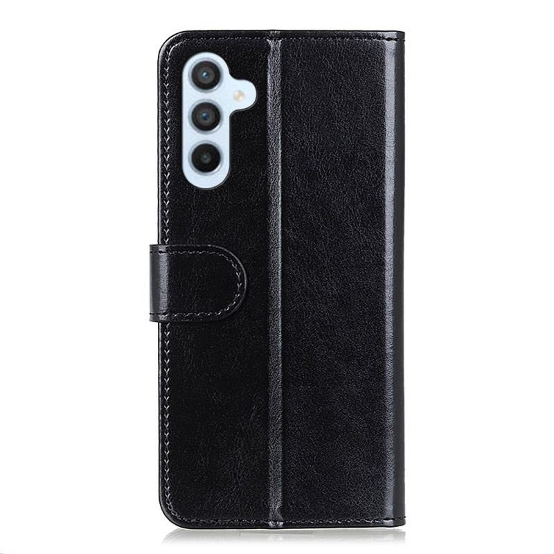 Etui Folio Do Samsung Galaxy S24 Fe Sztuczna Skóra Lakierowana