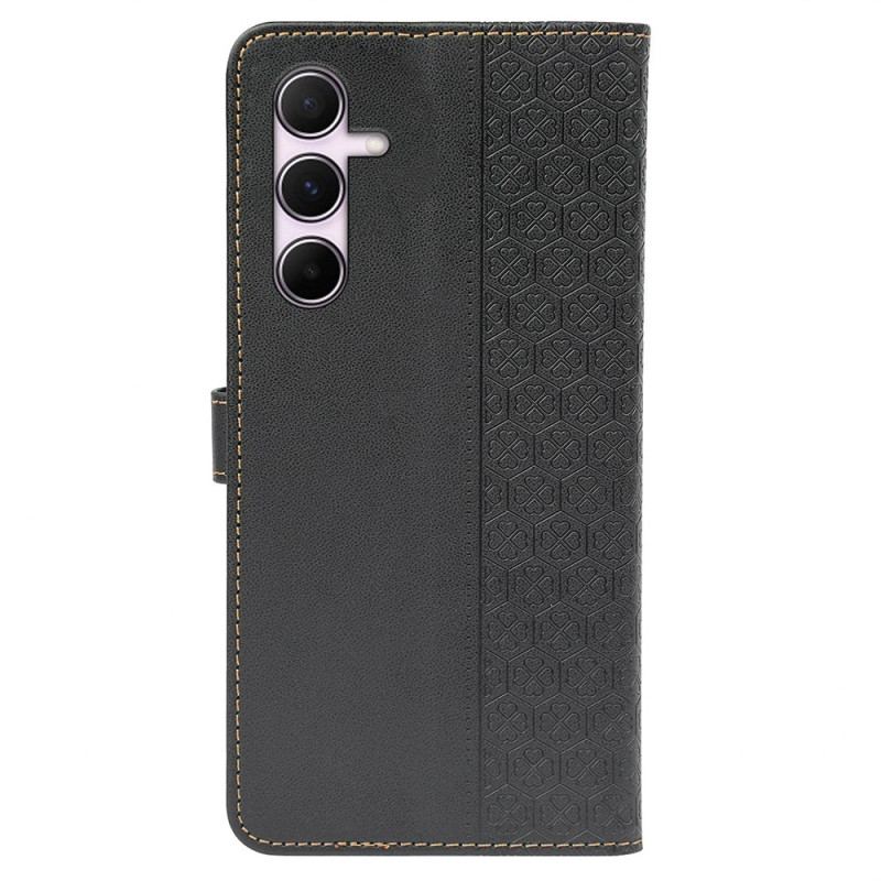Etui Folio Do Samsung Galaxy S24 Fe Wzór CZterolistnej Koniczyny