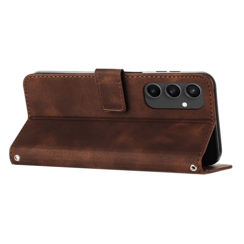Etui Folio Do Samsung Galaxy S24 Fe Wzór Trójkątów