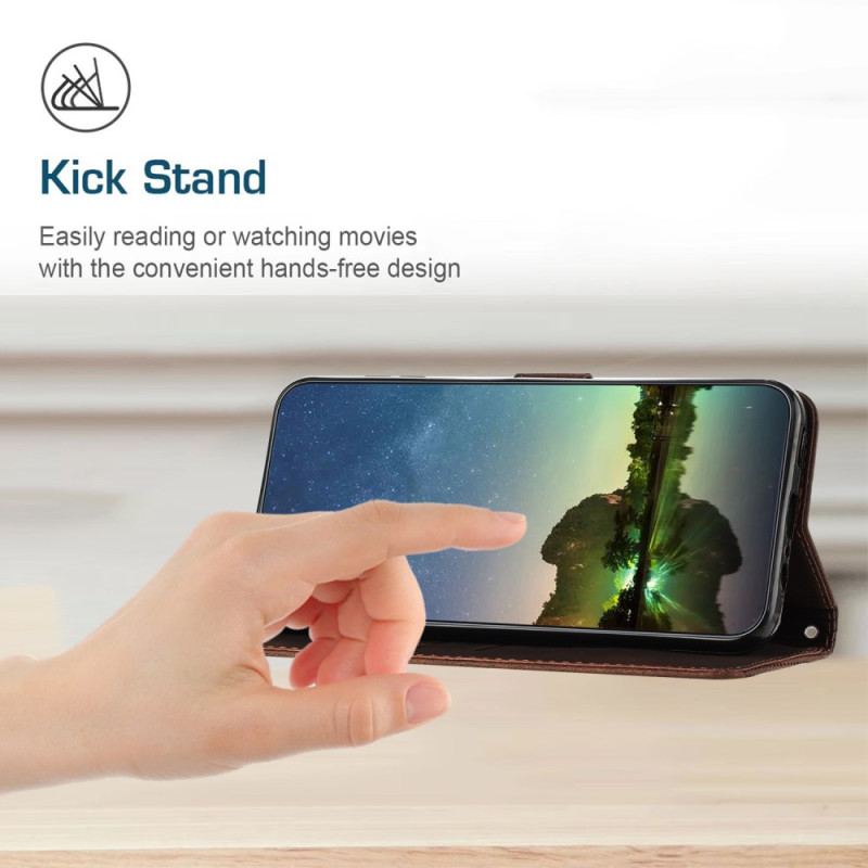 Etui Folio Do Samsung Galaxy S24 Fe Wzór Trójkątów