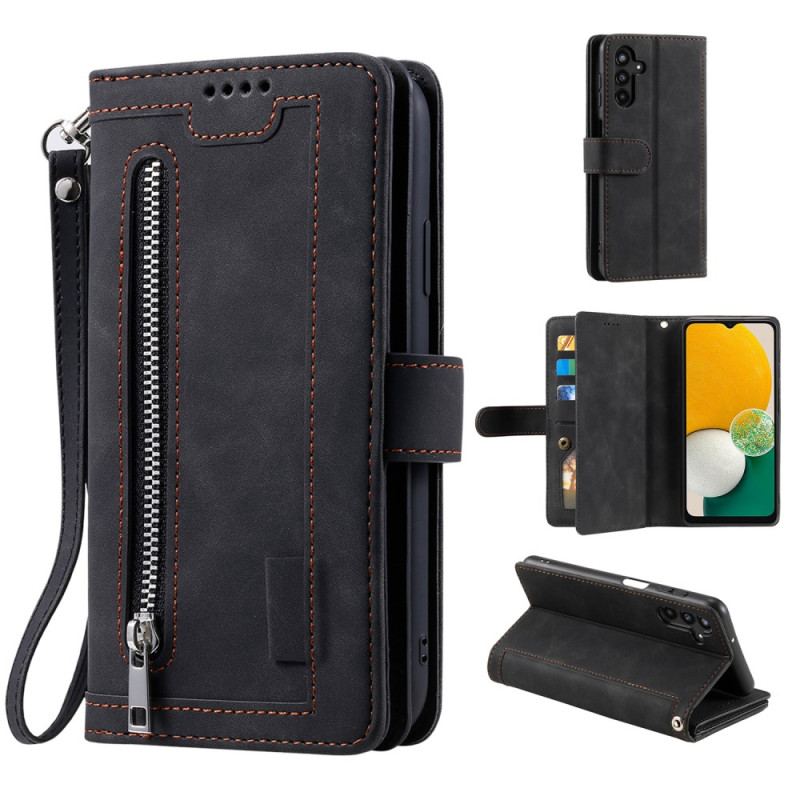 Etui Folio Samsung Galaxy S24 Fe 9 Etui Na Karty Ze Smyczą Etui Ochronne