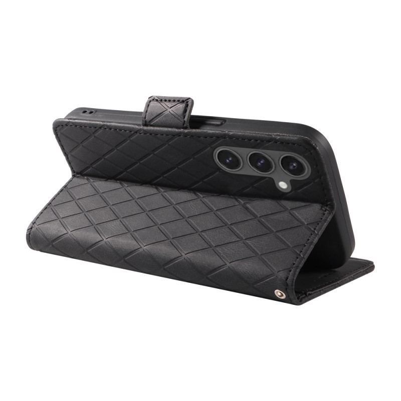Etui Folio Samsung Galaxy S24 Fe Diamentowe Paski