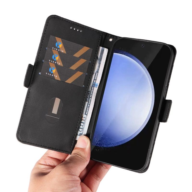 Etui Folio Samsung Galaxy S24 Fe Diamentowe Paski