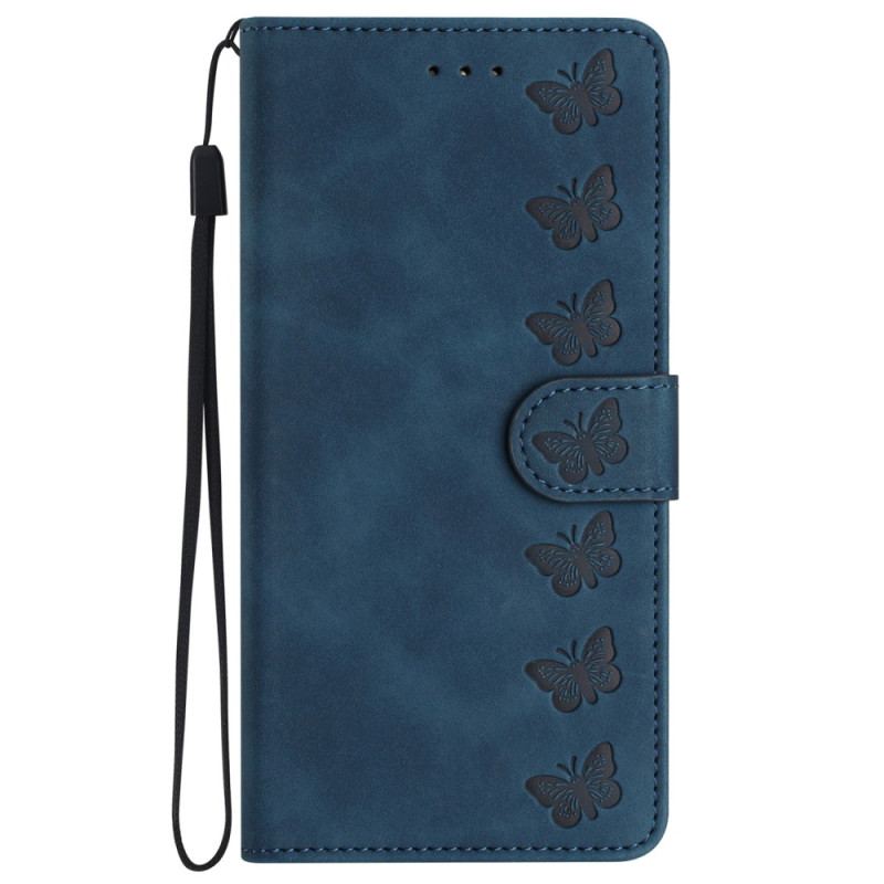 Etui Folio Samsung Galaxy S24 Fe Fryz Motyli Etui Ochronne