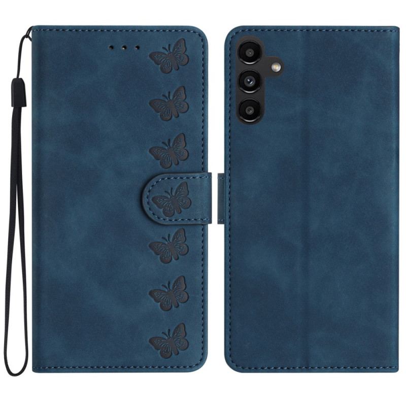 Etui Folio Samsung Galaxy S24 Fe Fryz Motyli Etui Ochronne