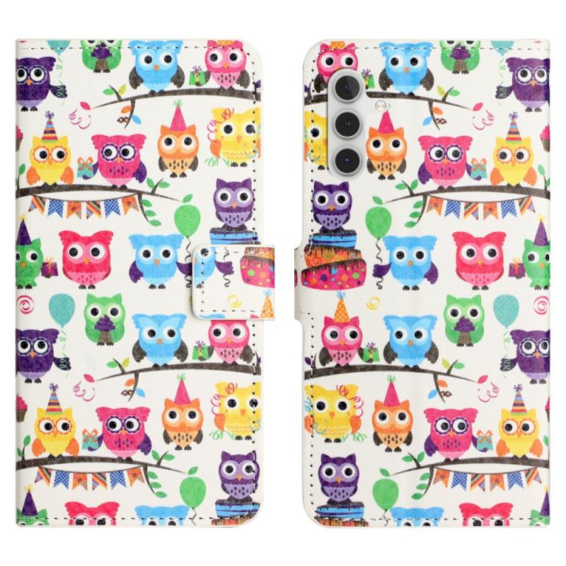 Etui Folio Samsung Galaxy S24 Fe Gang Sów Etui Ochronne