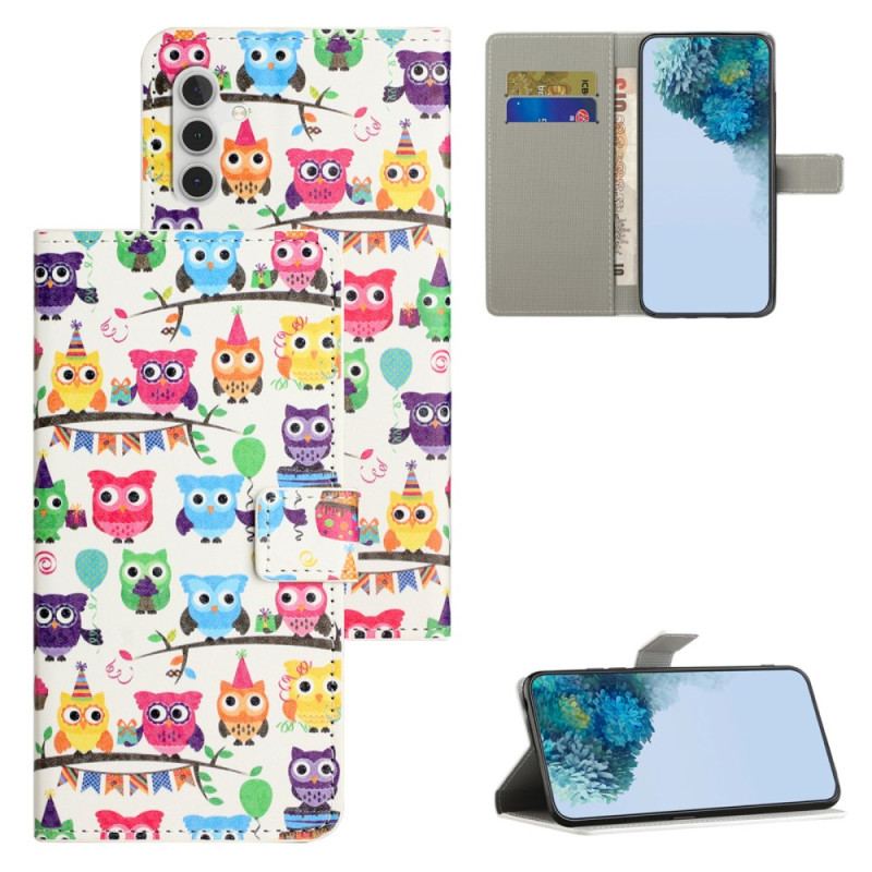 Etui Folio Samsung Galaxy S24 Fe Gang Sów Etui Ochronne