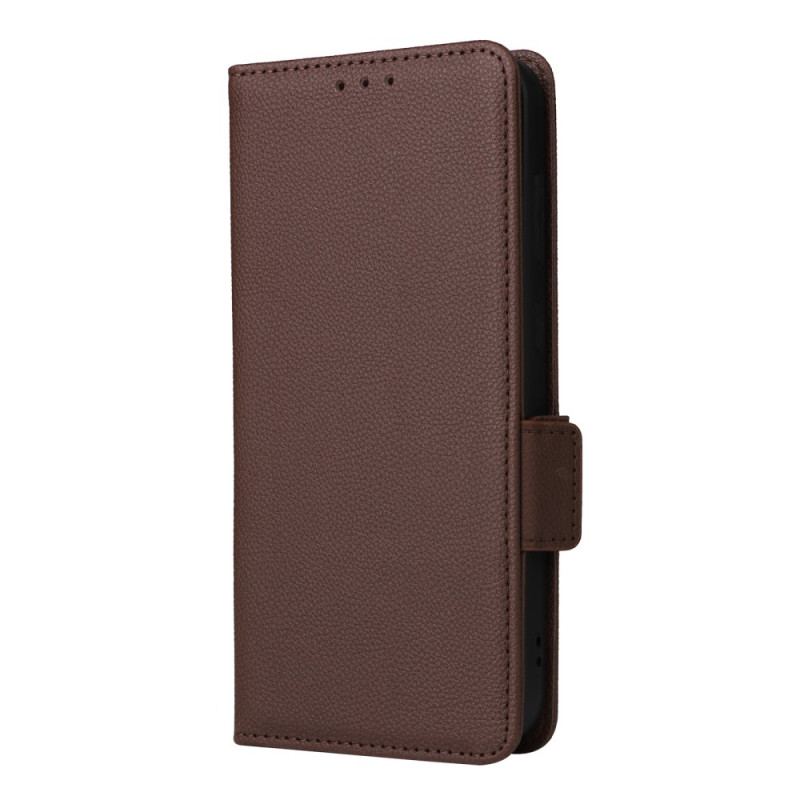 Etui Folio Samsung Galaxy S24 Fe Gładka Sztuczna Skóra Z Paskiem