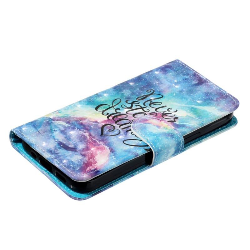 Etui Folio Samsung Galaxy S24 Fe Gwiaździste Niebo Z Paskiem Etui Ochronne