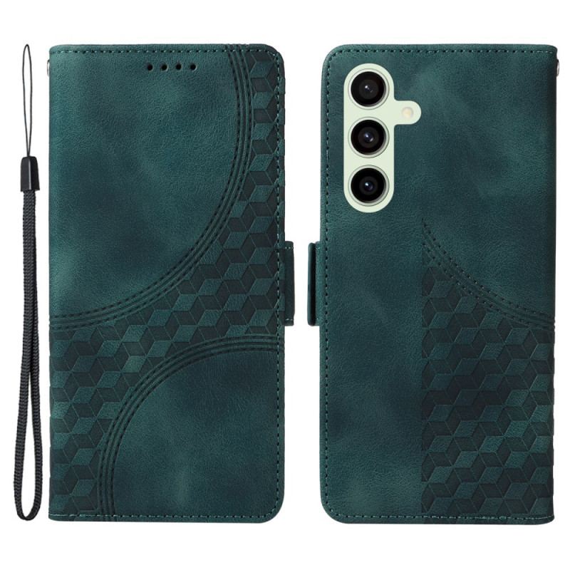 Etui Folio Samsung Galaxy S24 Fe Gwiezdne Diamenty