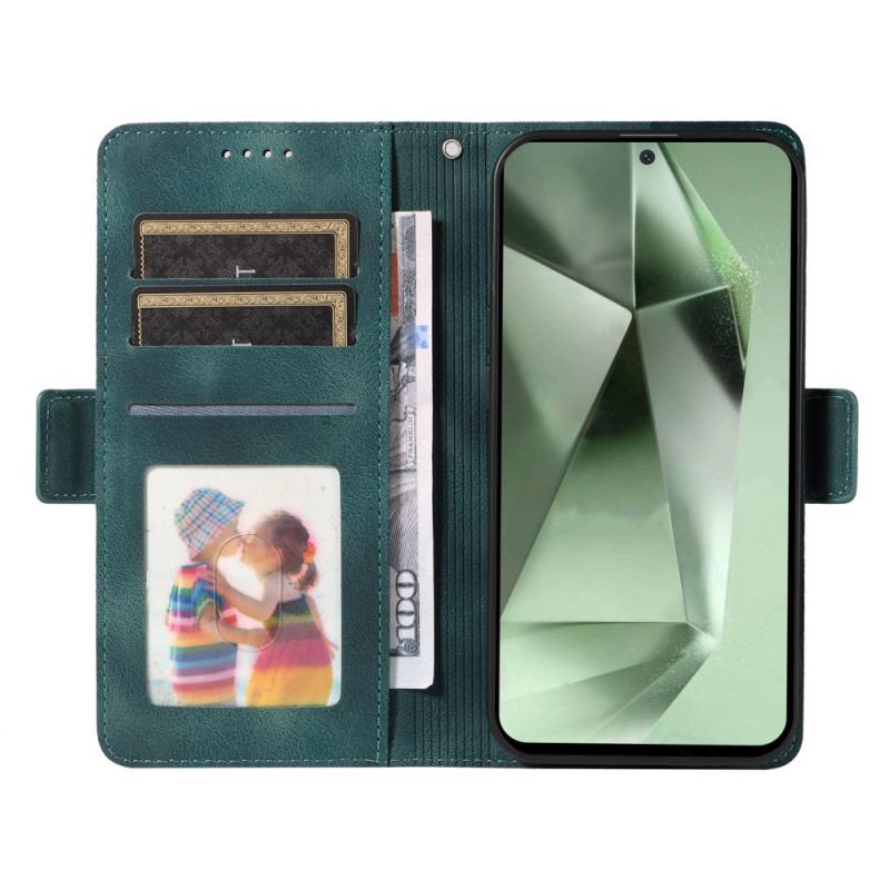 Etui Folio Samsung Galaxy S24 Fe Gwiezdne Diamenty