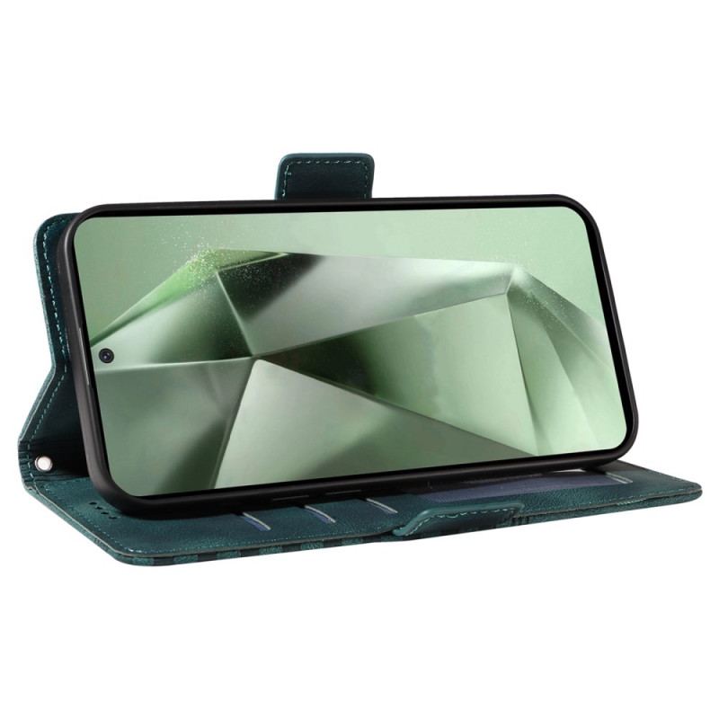 Etui Folio Samsung Galaxy S24 Fe Gwiezdne Diamenty