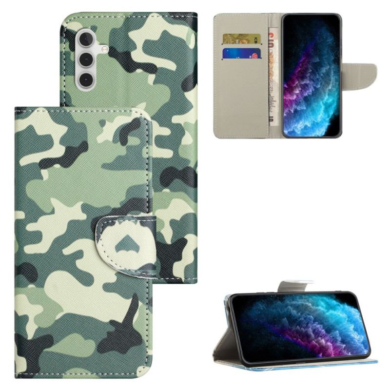 Etui Folio Samsung Galaxy S24 Fe Kamuflaż Etui Ochronne