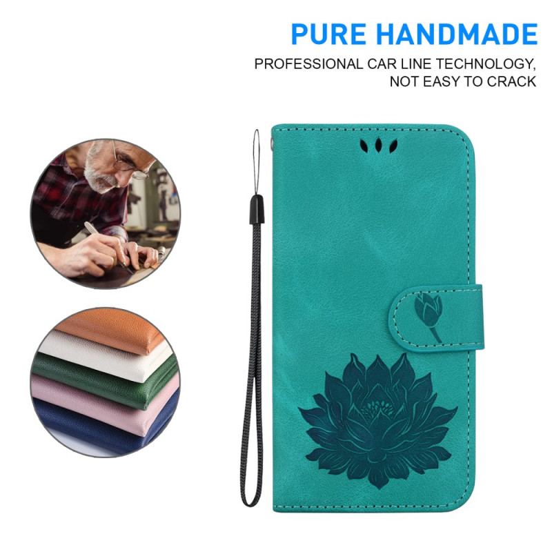 Etui Folio Samsung Galaxy S24 Fe Kwiat Lotosu