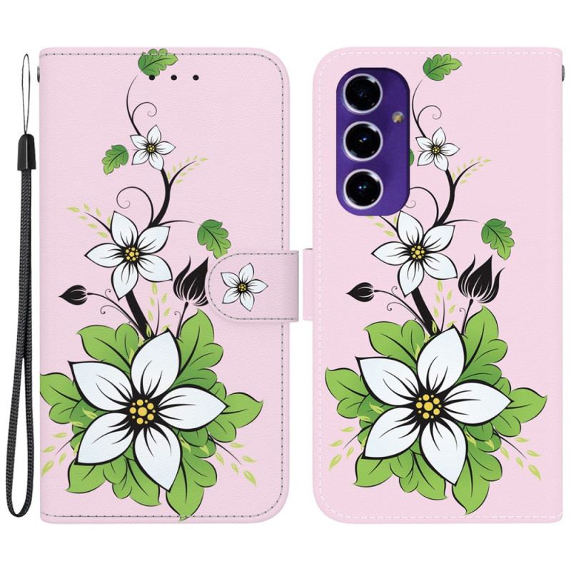Etui Folio Samsung Galaxy S24 Fe Lilia Z Paskiem Etui Ochronne