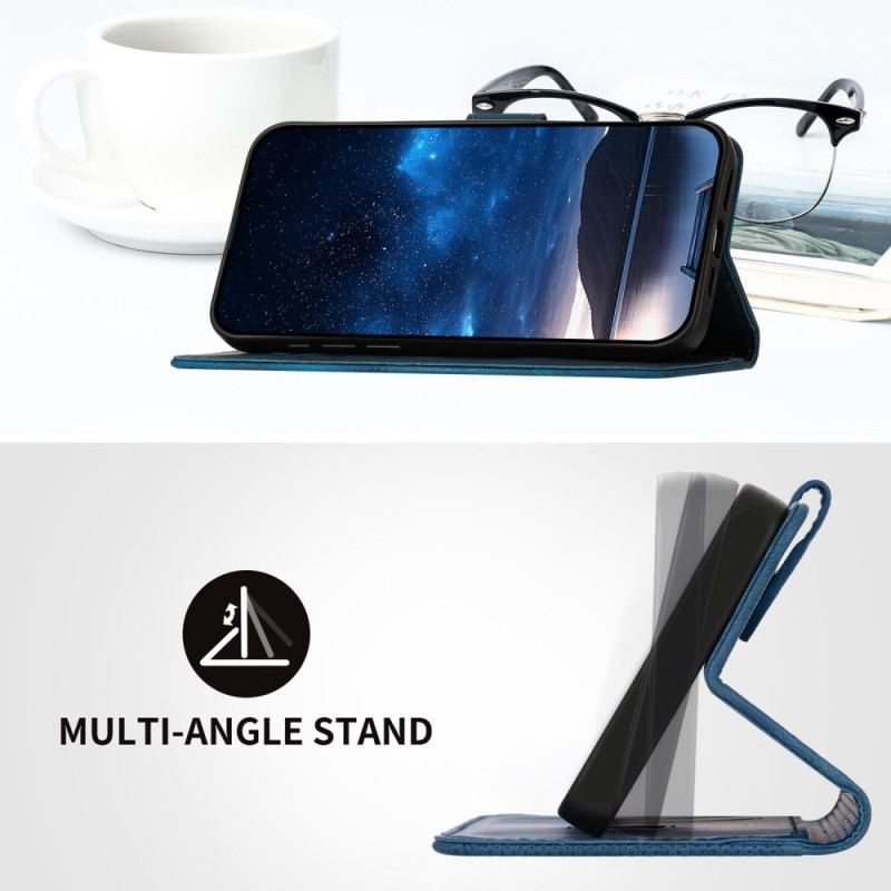 Etui Folio Samsung Galaxy S24 Fe Linie Motylkowe I Smycze Etui Ochronne