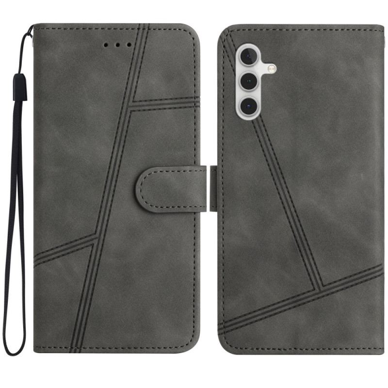 Etui Folio Samsung Galaxy S24 Fe Liny I Ciągnięcia Etui Ochronne