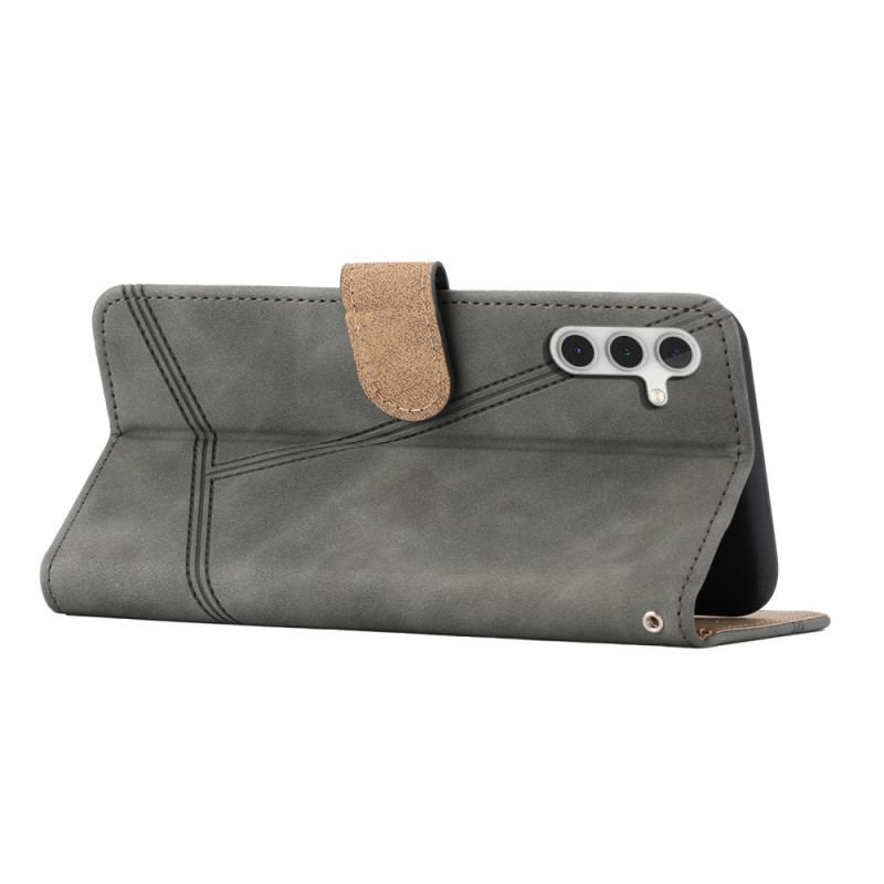 Etui Folio Samsung Galaxy S24 Fe Liny I Ciągnięcia Etui Ochronne