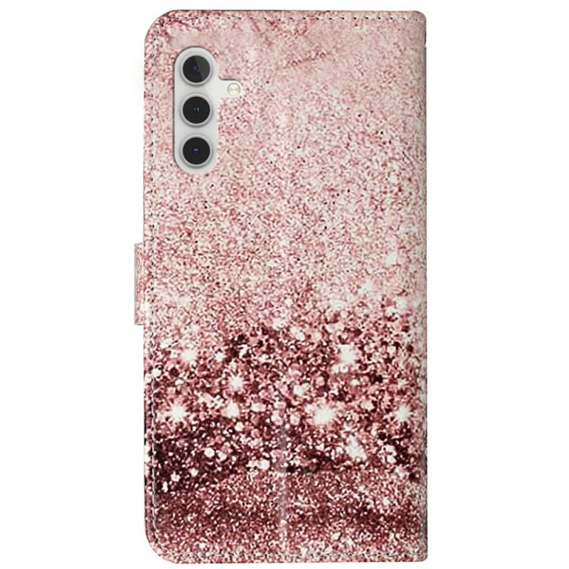 Etui Folio Samsung Galaxy S24 Fe Marmur W Kolorze Różowego Złota