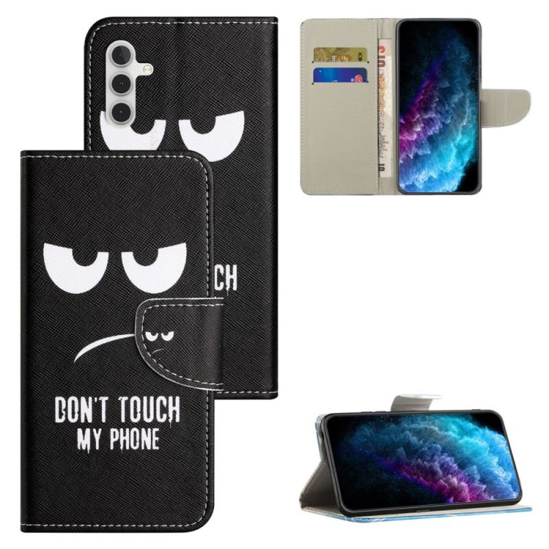 Etui Folio Samsung Galaxy S24 Fe Nie Dotykaj Mojego Telefonu