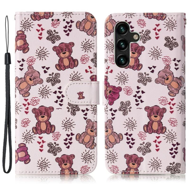 Etui Folio Samsung Galaxy S24 Fe Niedźwiedź Etui Ochronne