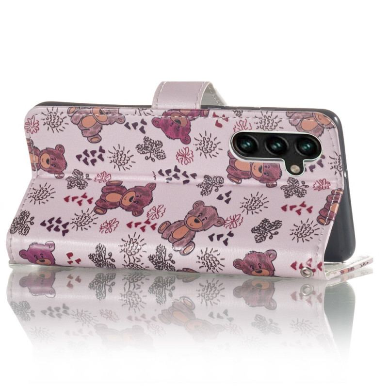 Etui Folio Samsung Galaxy S24 Fe Niedźwiedź Etui Ochronne