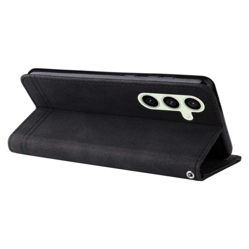 Etui Folio Samsung Galaxy S24 Fe Ozdobny Nit I Smycz