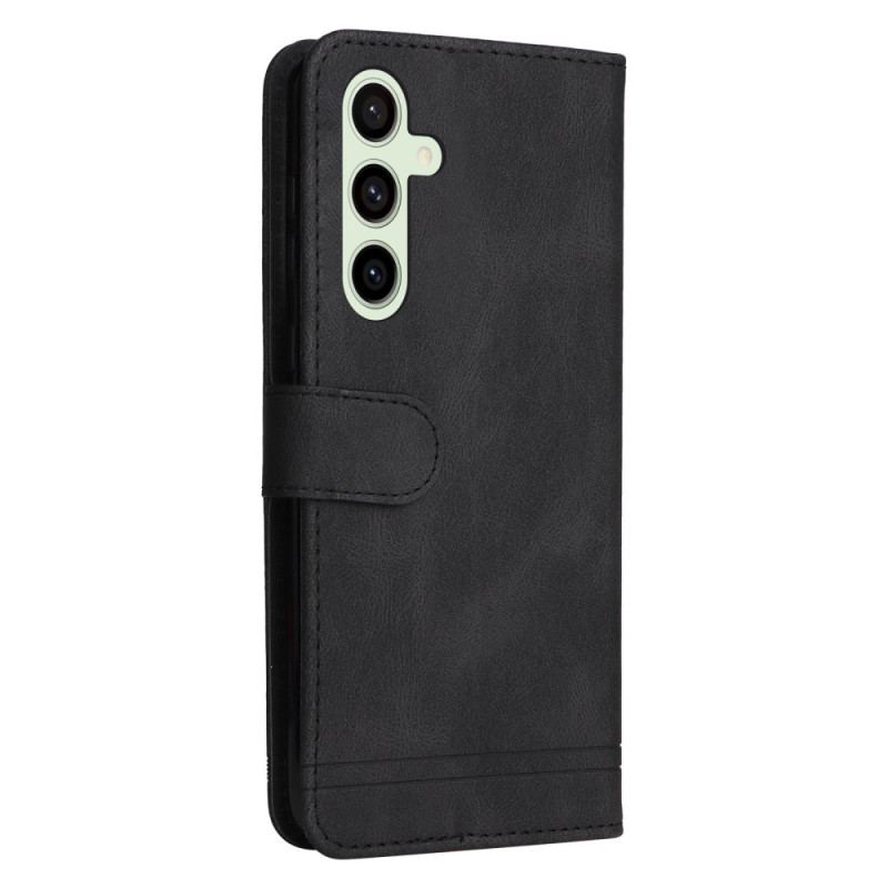 Etui Folio Samsung Galaxy S24 Fe Ozdobny Nit I Smycz
