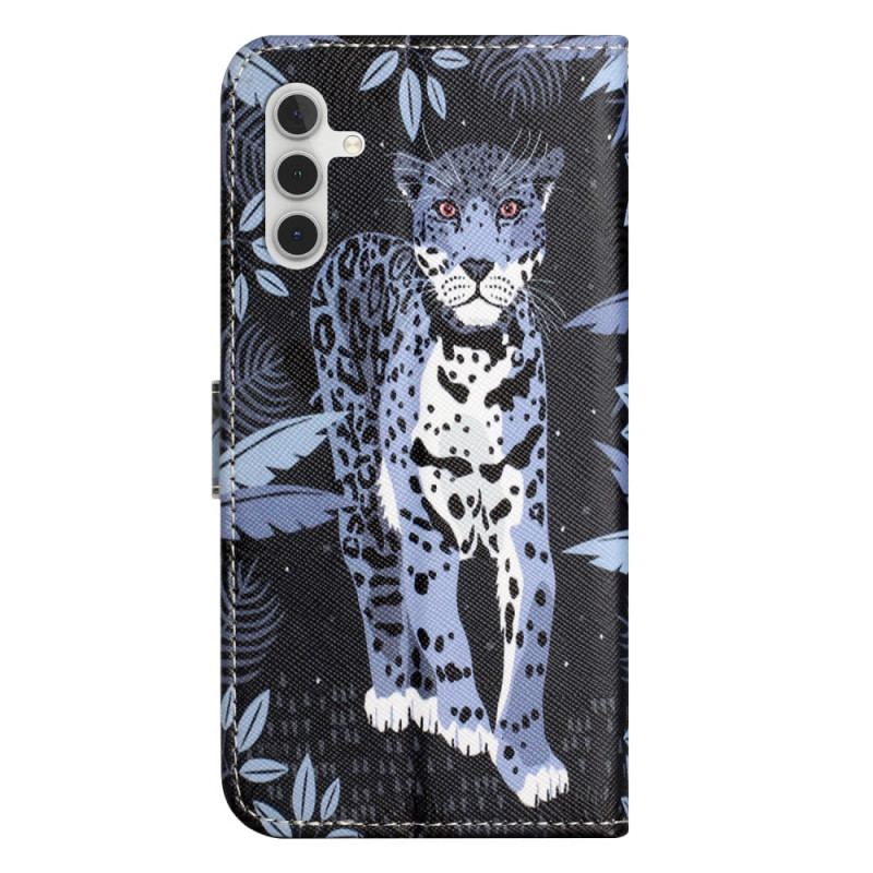 Etui Folio Samsung Galaxy S24 Fe Pasek W Panterkę